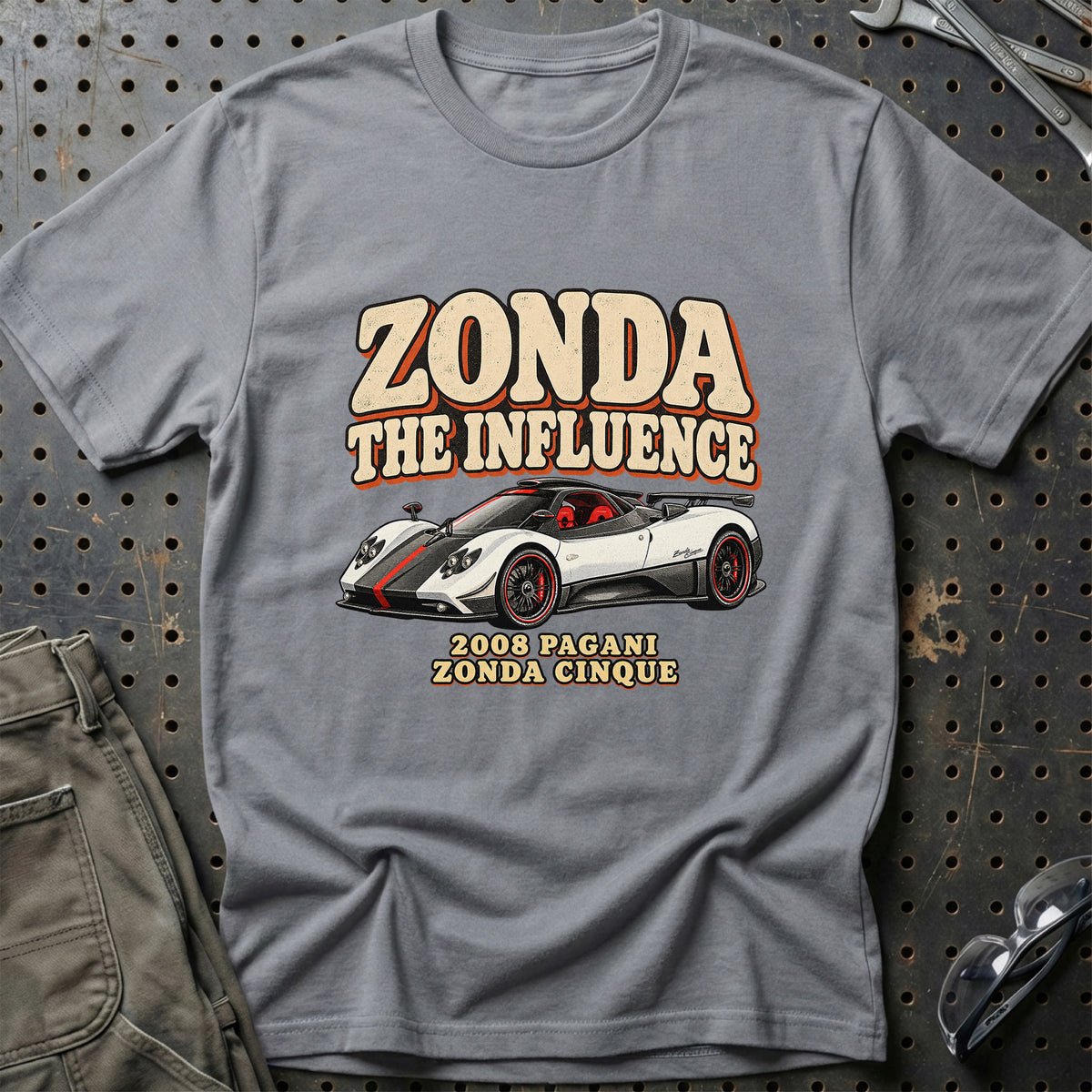 
Pagani Zonda Cinque 2008 – Zonda the Influence T-Shirt – Grå Sport