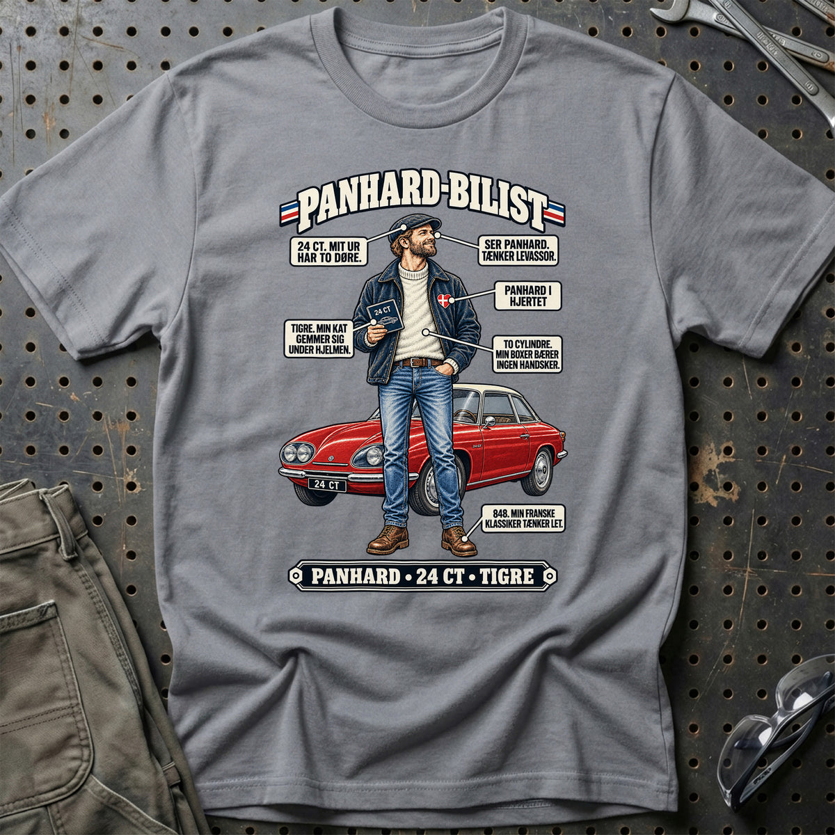 
Panhard-Bilist T-Shirt – Grå Sport