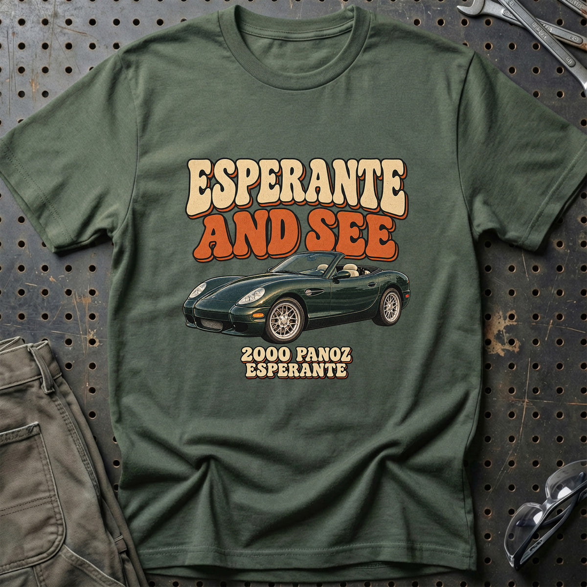 
Panoz Esperante 2000 – Esperante and See T-Shirt – Grøn Militær
