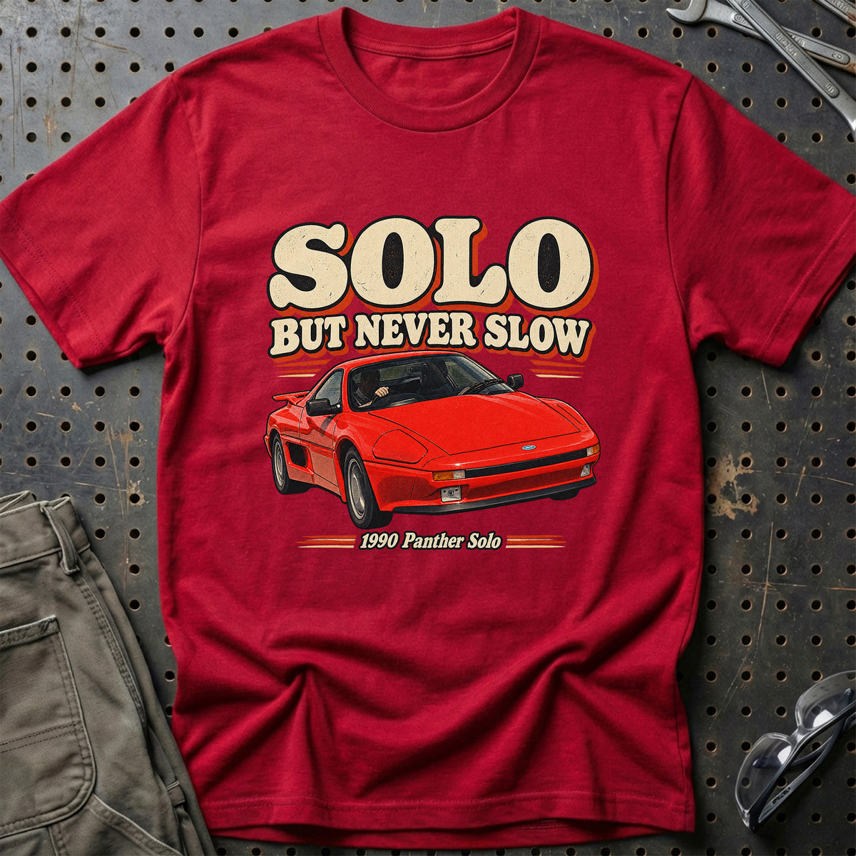 
Panther Solo 1990 – Solo But Never Slow T-Shirt – Rød