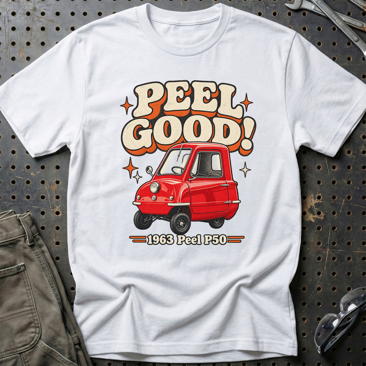 
Peel P50 1963 – Peel Good! T-Shirt – Hvid