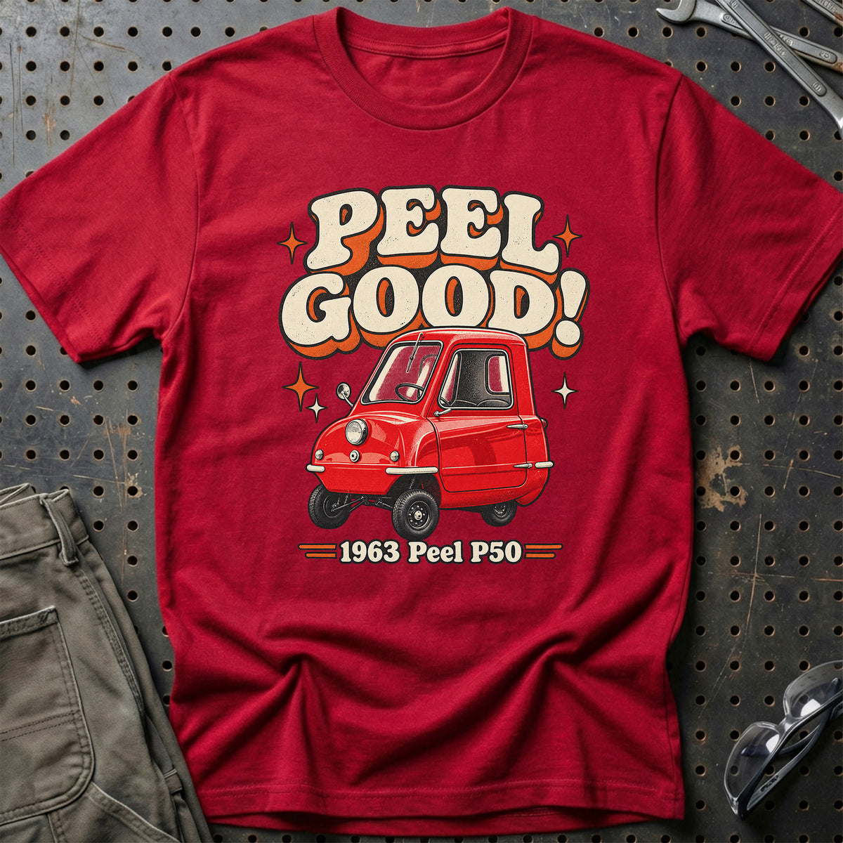 
Peel P50 1963 – Peel Good! T-Shirt – Rød