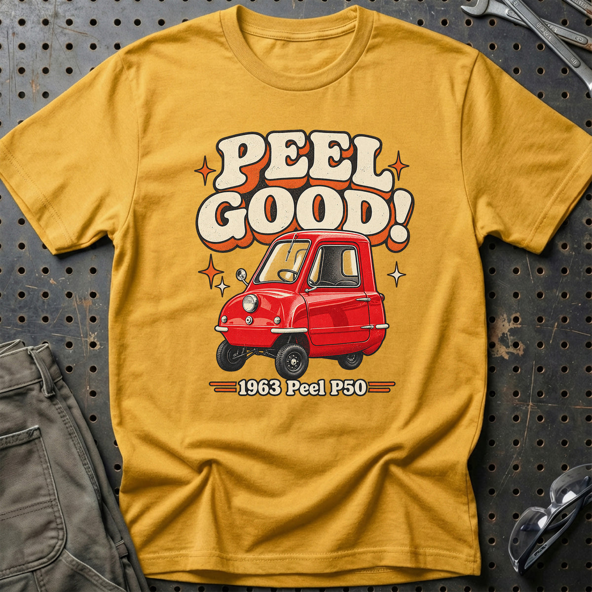 
Peel P50 1963 – Peel Good! T-Shirt – Guld