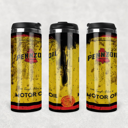 Pennzoil Motor Oil Termokrus Tumbler Rustfrit Stål-Krus-Motorolie-Garage Culture Shop- garage - man cave - merchandise