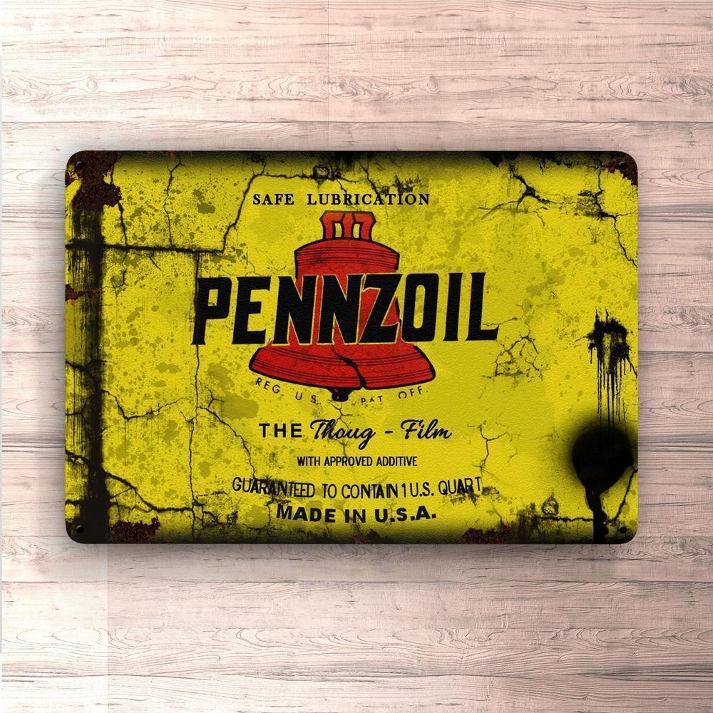 Pennzoil Motorolie Skilte, Musemåtte, Dørmåtte , Plakat-Skilte-Motorolie-Garage Culture Shop- garage - man cave - merchandise