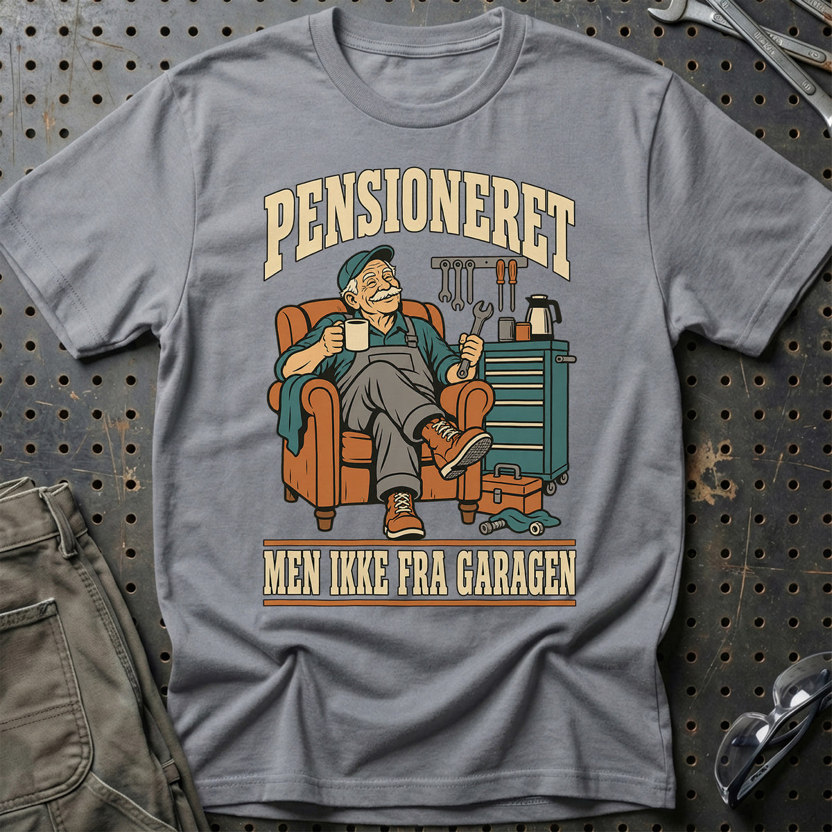 
Pensioneret – Men ikke fra garagen T-Shirt – Grå Sport