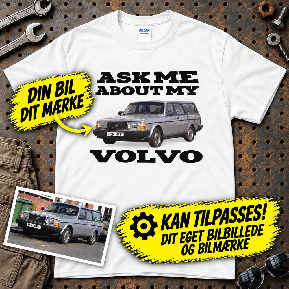 
Produktbillede af Personlig - Ask Me About My Car T-Shirt