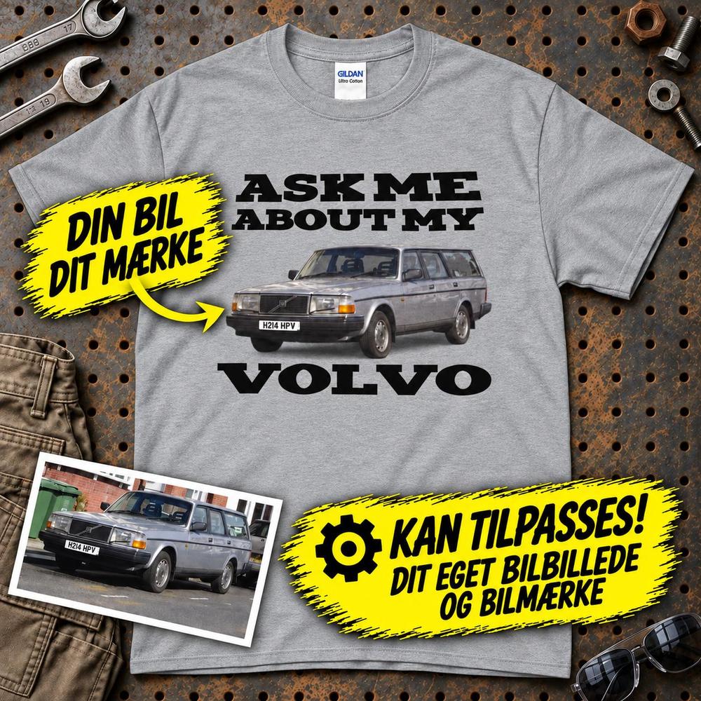 
Produktbillede af Personlig - Ask Me About My Car T-Shirt
