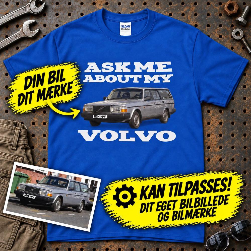 
Produktbillede af Personlig - Ask Me About My Car T-Shirt
