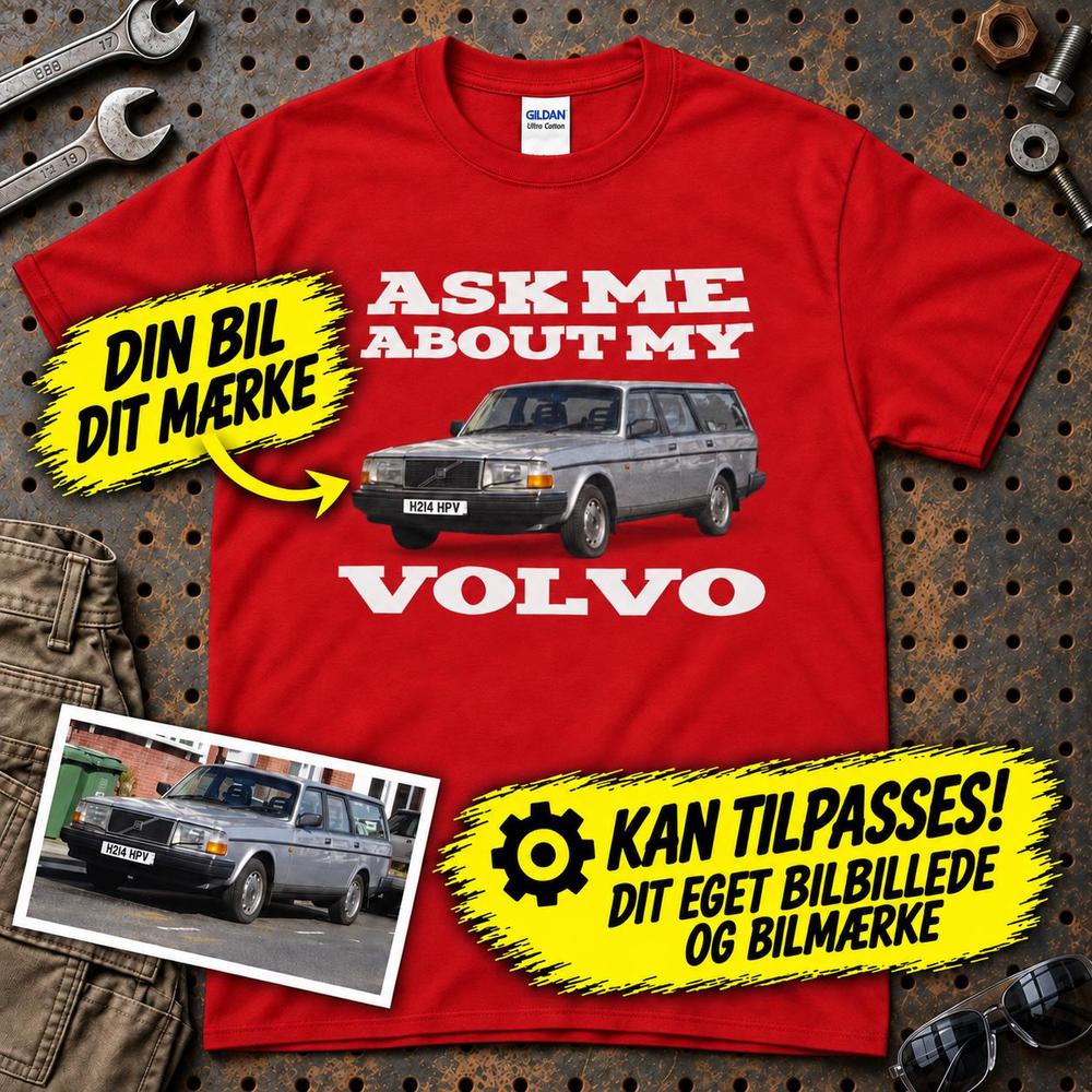 
Produktbillede af Personlig - Ask Me About My Car T-Shirt