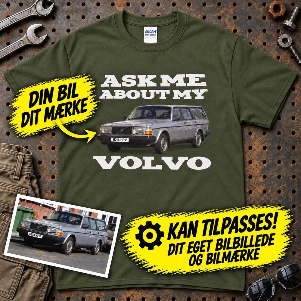 
Produktbillede af Personlig - Ask Me About My Car T-Shirt