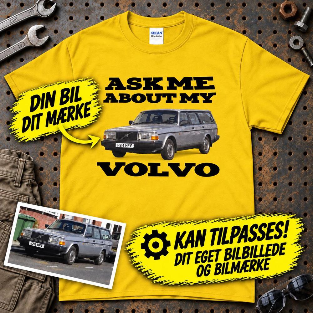 
Produktbillede af Personlig - Ask Me About My Car T-Shirt