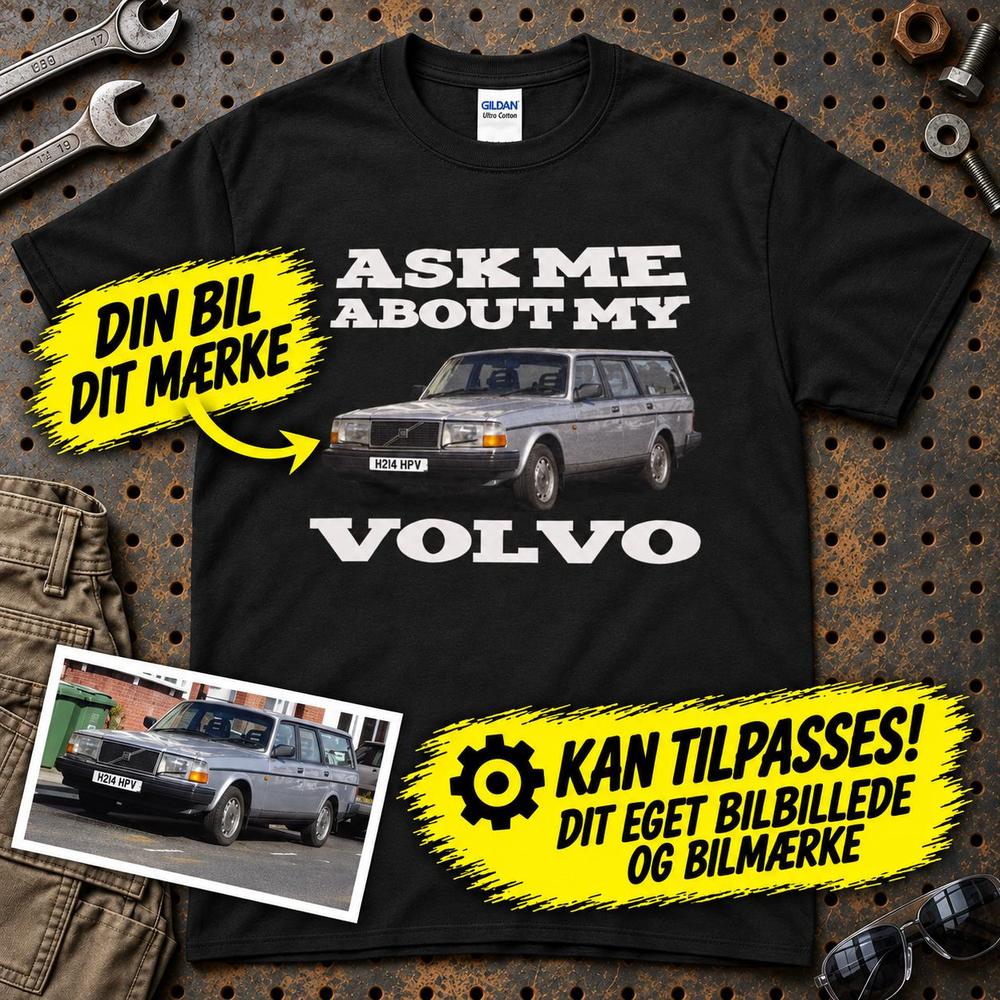 
Produktbillede af Personlig - Ask Me About My Car T-Shirt