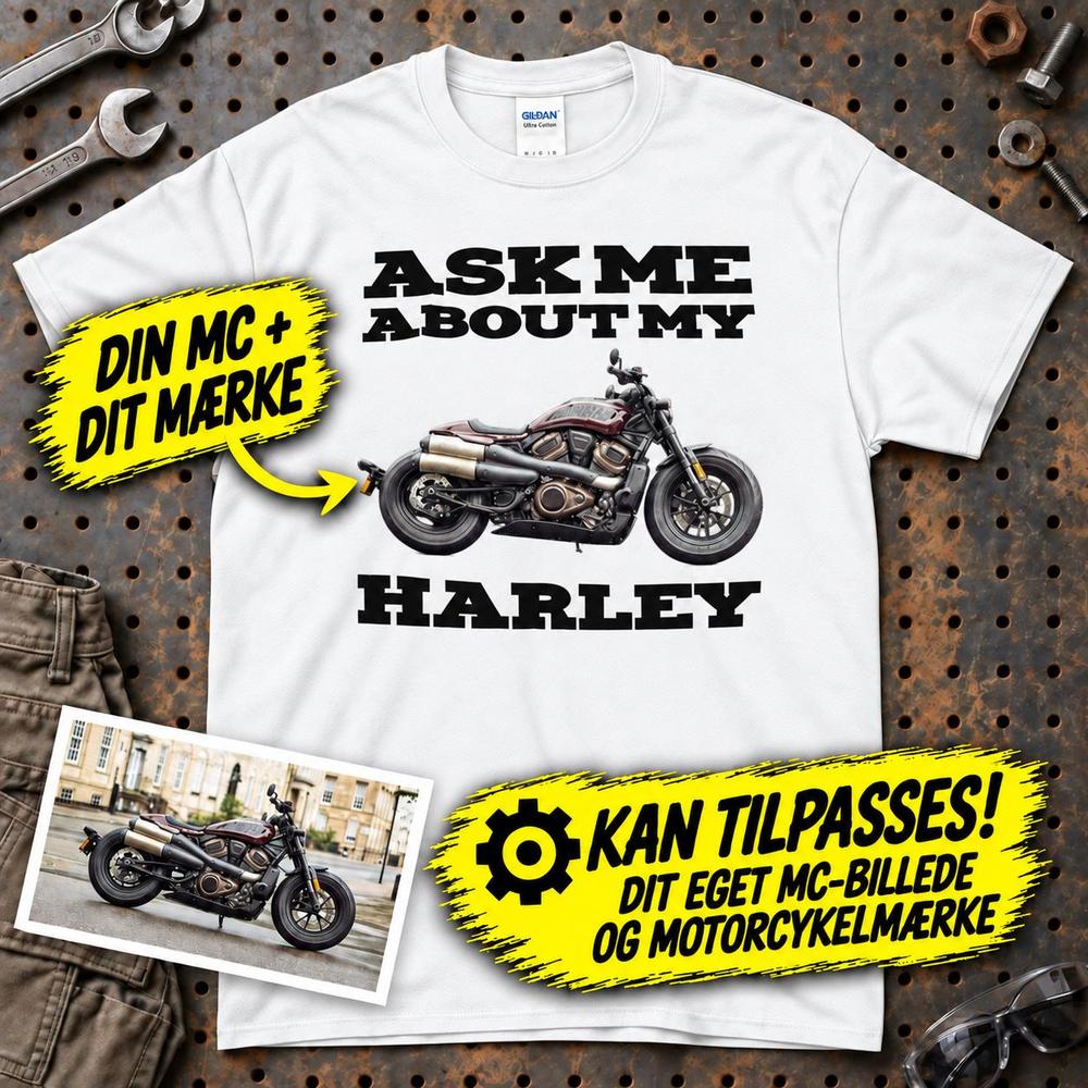 
Produktbillede af Personlig - Ask Me About My MC T-Shirt