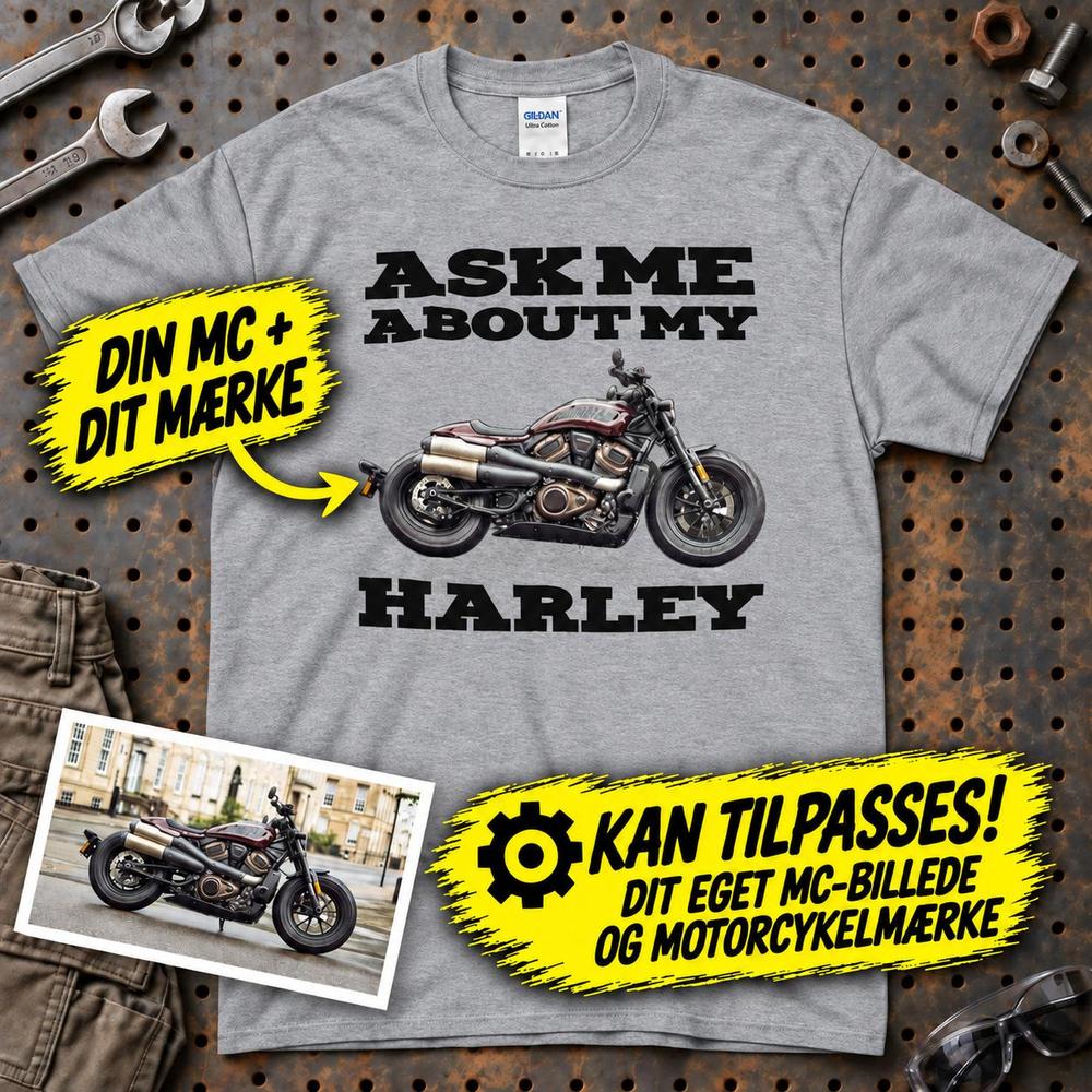 
Produktbillede af Personlig - Ask Me About My MC T-Shirt