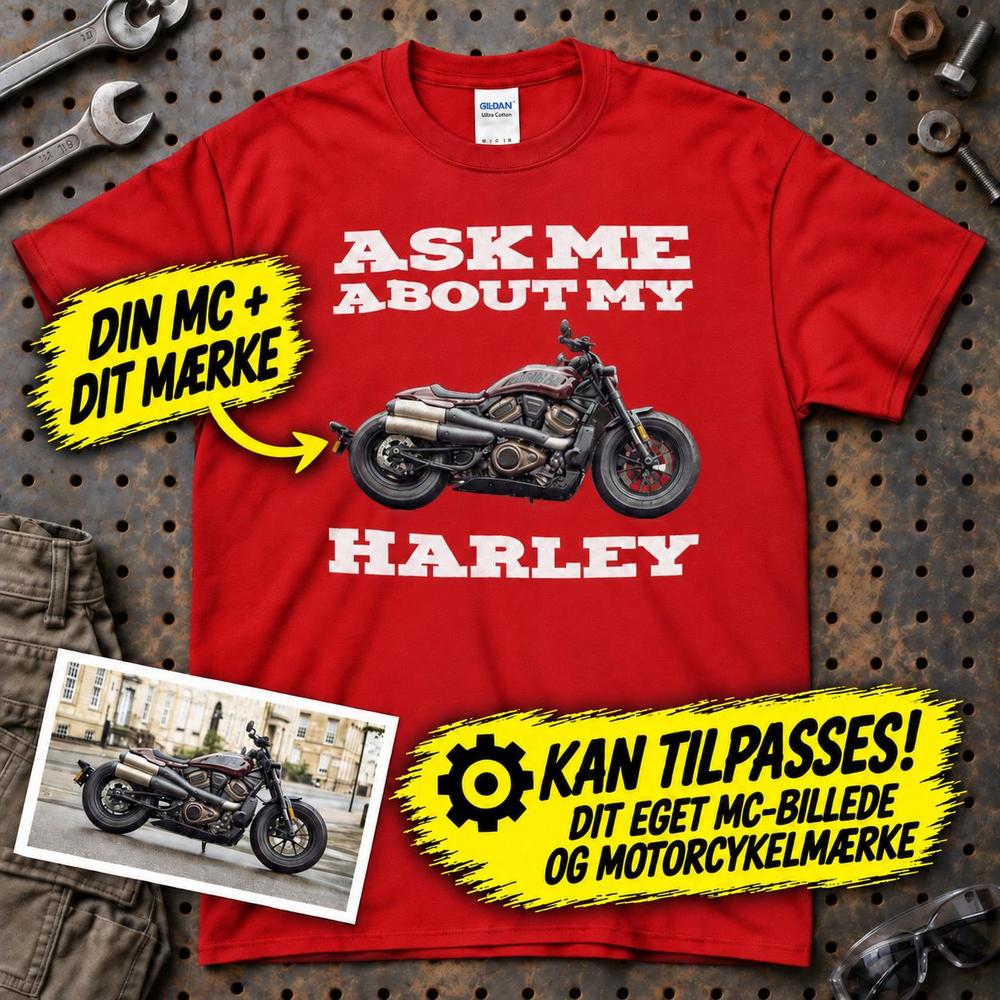 
Produktbillede af Personlig - Ask Me About My MC T-Shirt