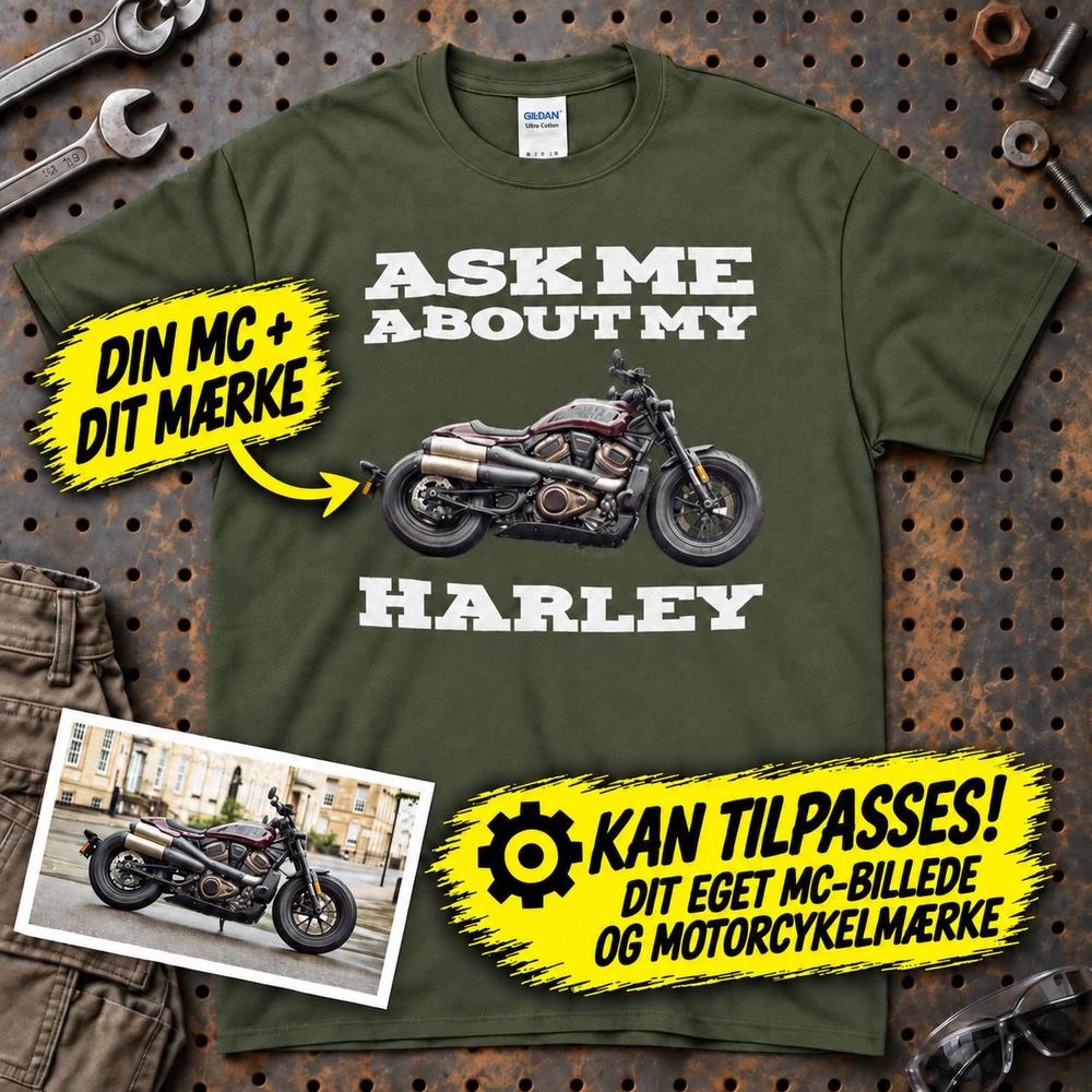 
Produktbillede af Personlig - Ask Me About My MC T-Shirt