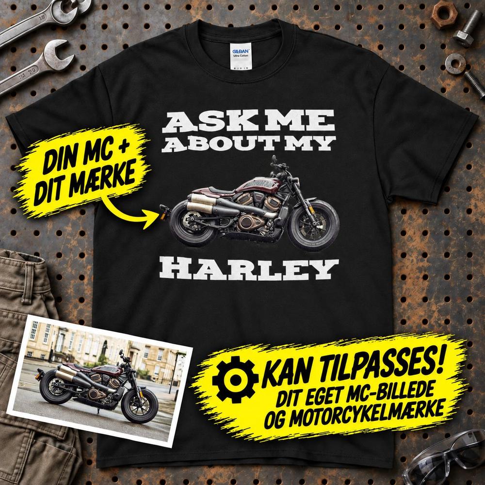 
Produktbillede af Personlig - Ask Me About My MC T-Shirt
