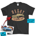 Personlig - Besat Af Min Bil/Motorcykel - Med Din Bil MC Billede T-Shirt-Beklædning-Garage Culture-Sort-S-Garage Culture Shop- garage - man cave - merchandise