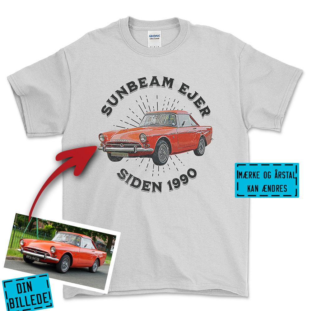 Personlig - Bil Ejer Siden - Med Din Bil MC Billede T-Shirt-Beklædning-Garage Culture-Hvid-S-Garage Culture Shop- garage - man cave - merchandise