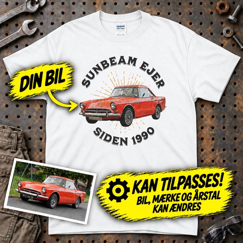 
Produktbillede af Personlig - Bil Ejer Siden - Med Din Bil MC Billede T-Shirt