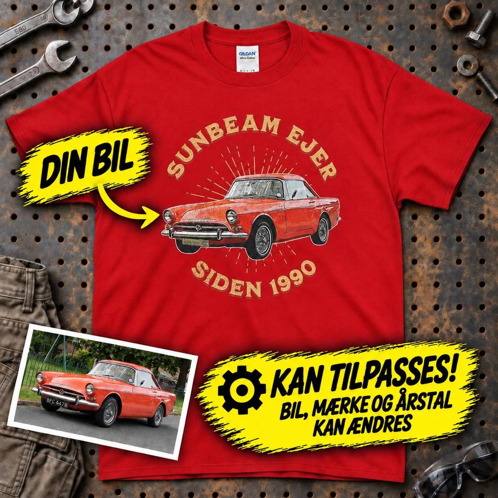 
Produktbillede af Personlig - Bil Ejer Siden - Med Din Bil MC Billede T-Shirt