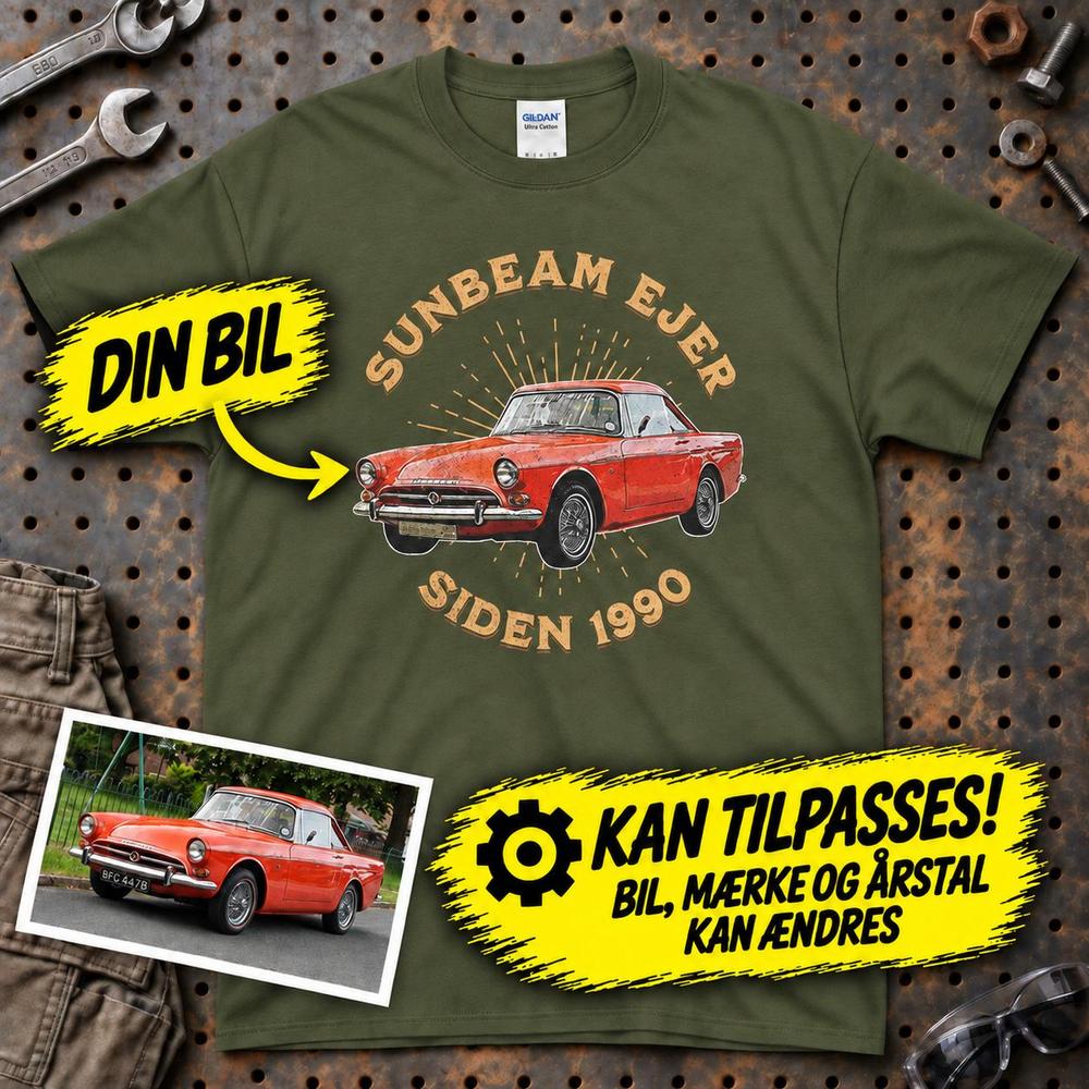 
Produktbillede af Personlig - Bil Ejer Siden - Med Din Bil MC Billede T-Shirt