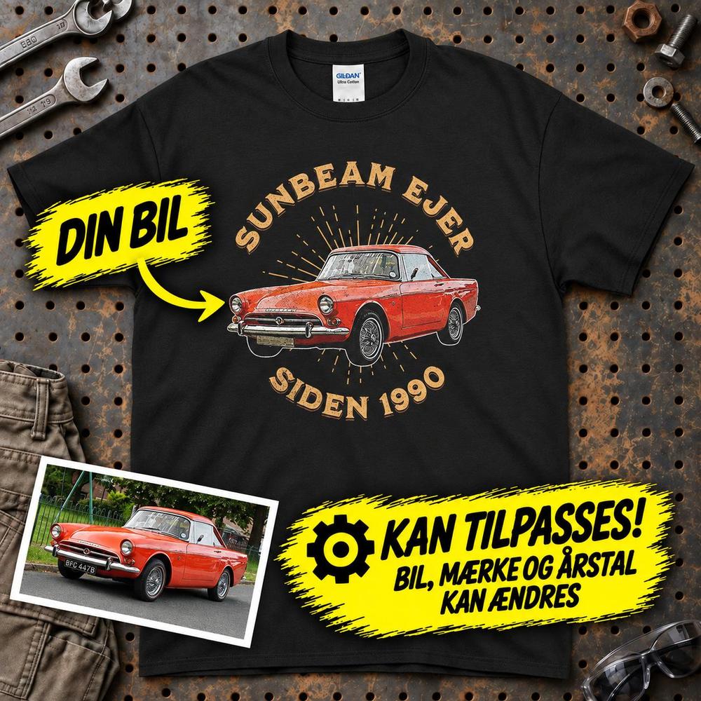 
Produktbillede af Personlig - Bil Ejer Siden - Med Din Bil MC Billede T-Shirt