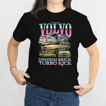 Personlig Bootleg Style - Din Bil Billede + Din Text Unisex T-Shirt , Bomuld-Beklædning-Garage Culture-Garage Culture Shop- garage - man cave - merchandise