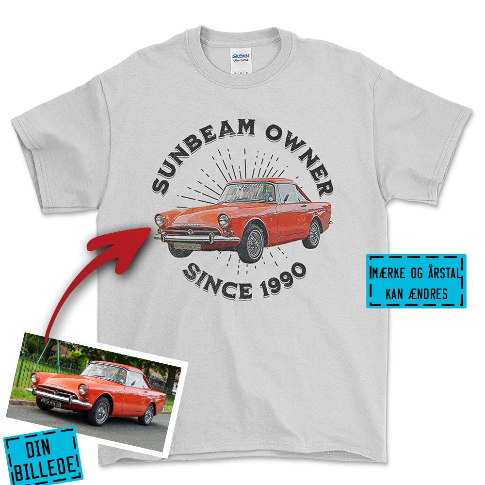 Personlig - Car Owner Since - Med Din Bil MC Billede T-Shirt-Beklædning-Garage Culture-Hvid-S-Garage Culture Shop- garage - man cave - merchandise