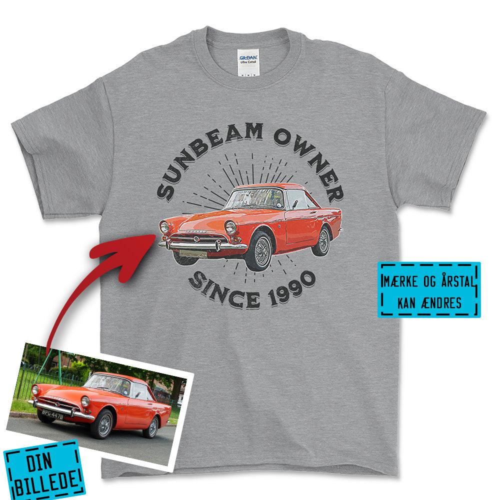 Personlig - Car Owner Since - Med Din Bil MC Billede T-Shirt-Beklædning-Garage Culture-Grå Sport-S-Garage Culture Shop- garage - man cave - merchandise
