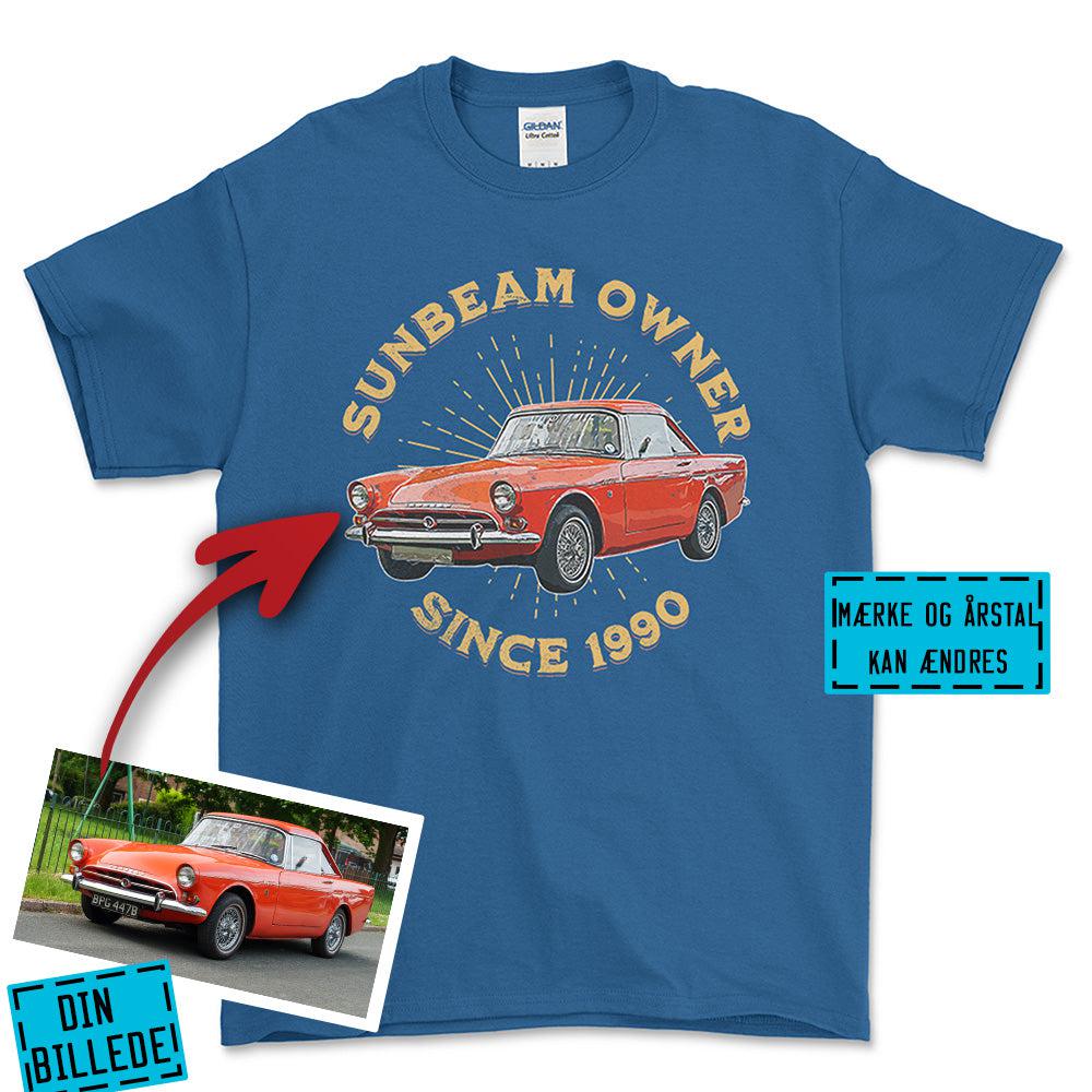Personlig - Car Owner Since - Med Din Bil MC Billede T-Shirt-Beklædning-Garage Culture-Blå Royal-S-Garage Culture Shop- garage - man cave - merchandise