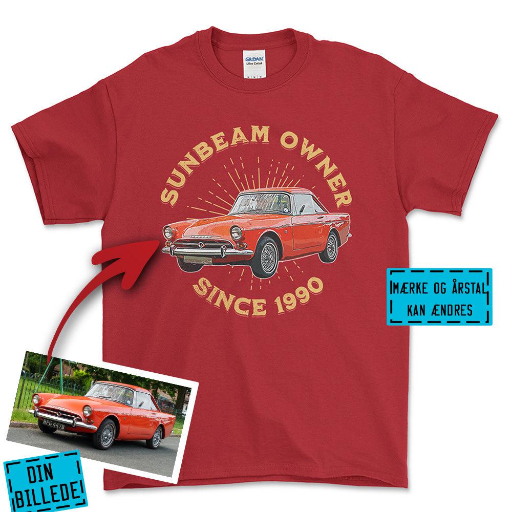 Personlig - Car Owner Since - Med Din Bil MC Billede T-Shirt-Beklædning-Garage Culture-Rød-S-Garage Culture Shop- garage - man cave - merchandise