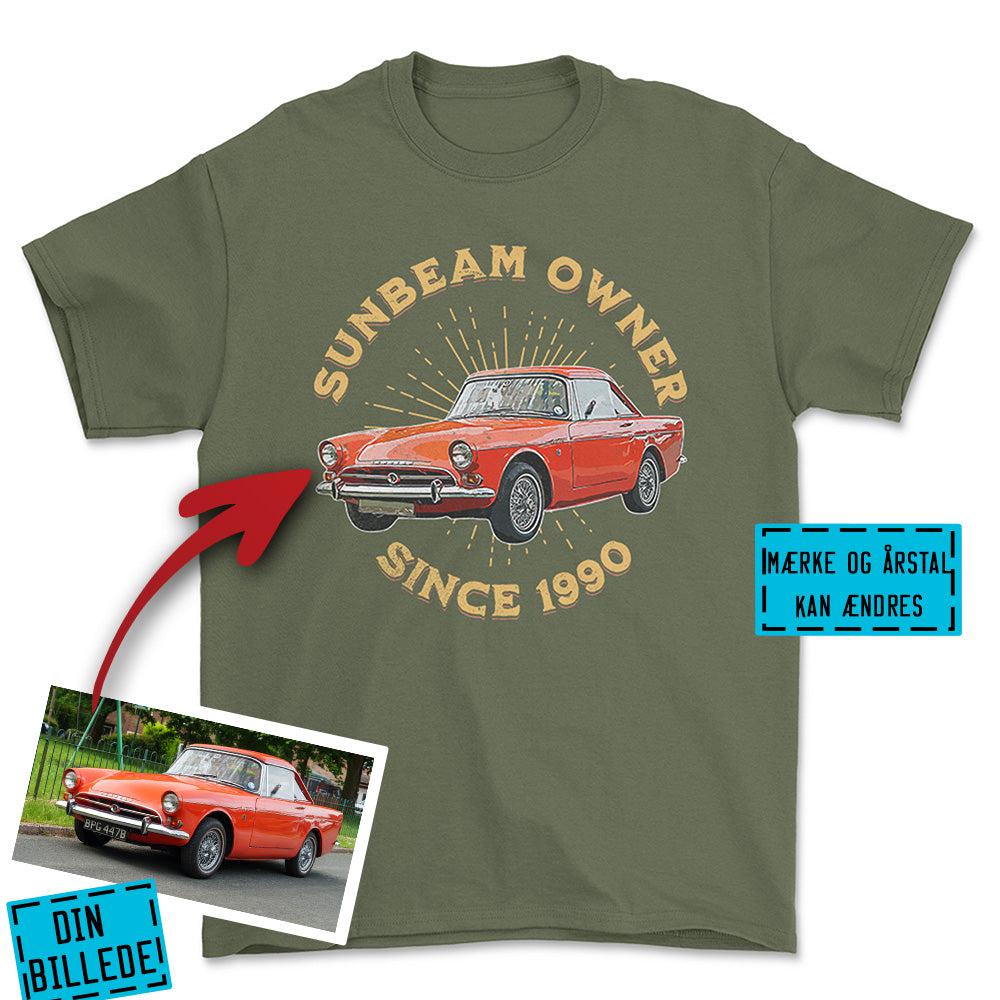 Personlig - Car Owner Since - Med Din Bil MC Billede T-Shirt-Beklædning-Garage Culture-Grøn Militær-S-Garage Culture Shop- garage - man cave - merchandise