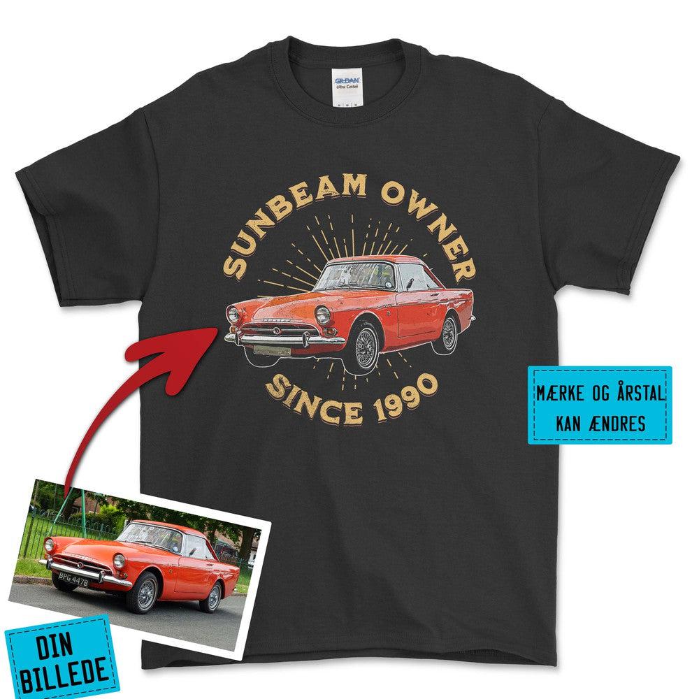 Personlig - Car Owner Since - Med Din Bil MC Billede T-Shirt-Beklædning-Garage Culture-Sort-S-Garage Culture Shop- garage - man cave - merchandise