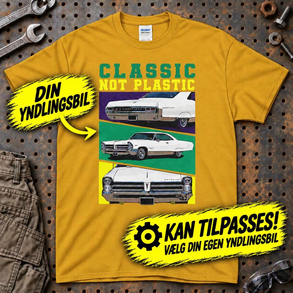 
Produktbillede af Personlig - Classic not Plastic - Med Din Yndlingsbils T-Shirt