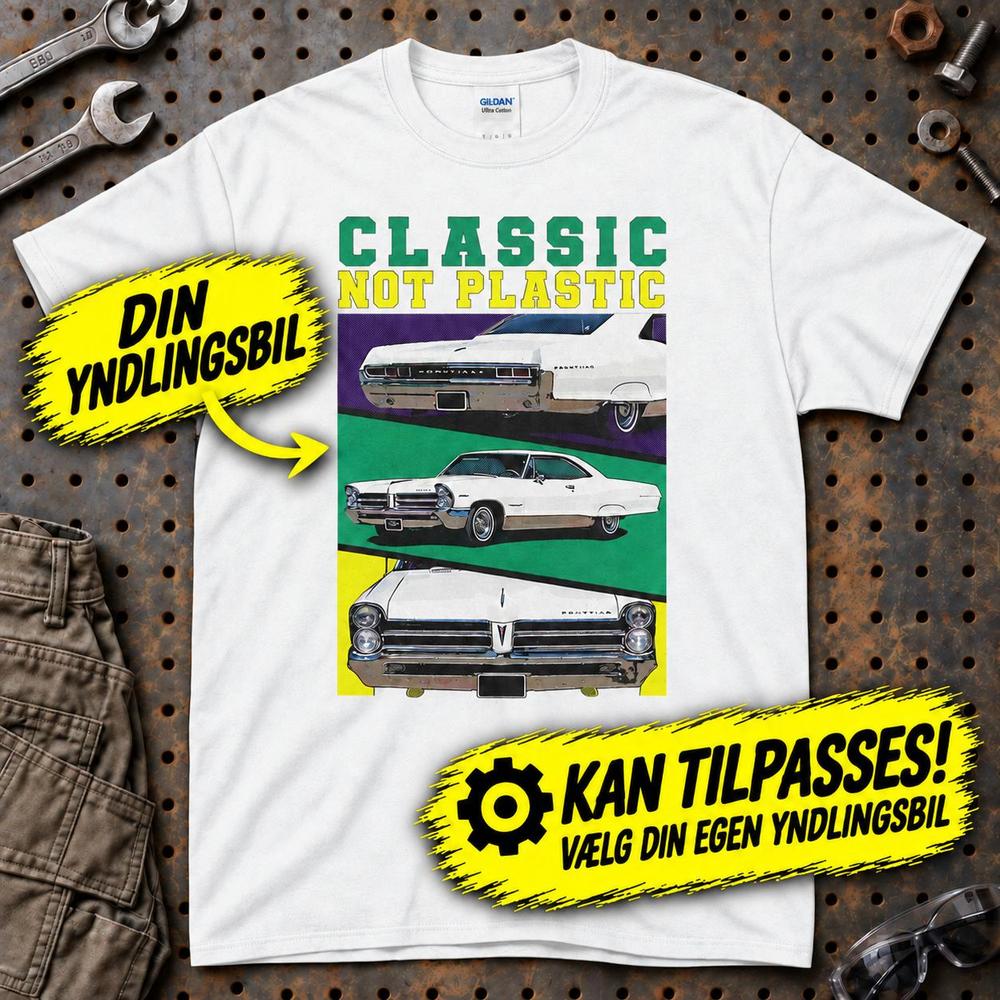 
Produktbillede af Personlig - Classic not Plastic - Med Din Yndlingsbils T-Shirt