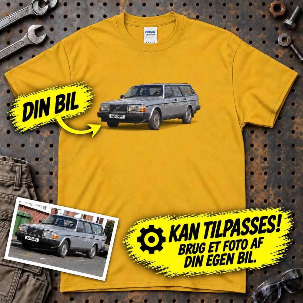 
Produktbillede af Personlig - Din Bil Billede T-Shirt