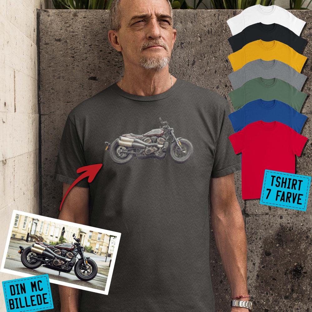Personlig - Din MC Billede T-Shirt-Beklædning-Garage Culture-Garage Culture Shop- garage - man cave - merchandise