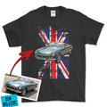 Personlig - Din bil og UK Flag - Med Din Bil MC Billede T-Shirt-Beklædning-Garage Culture-Garage Culture Shop- garage - man cave - merchandise