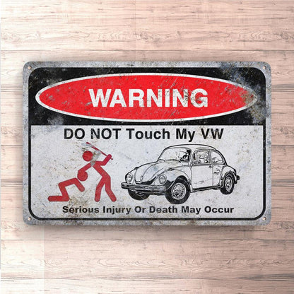 Personlig - Do Not Touch My Car / MC - Din Bil/MC Billide Skilte, Musemåtte, Dørmåtte , Plakat-Skilte-Garage Culture-Garage Culture Shop- garage - man cave - merchandise