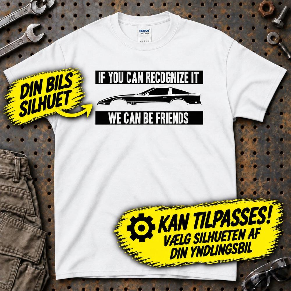 
Produktbillede af Personlig - If You Can Recognize It We Can Be Friends - Med Din Yndlingsbils Silhuet T-Shirt