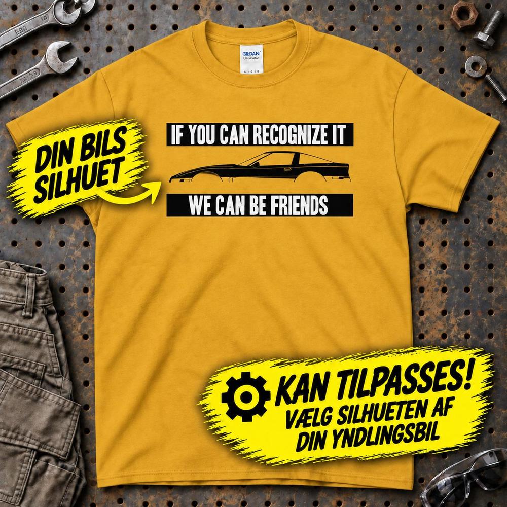 
Produktbillede af Personlig - If You Can Recognize It We Can Be Friends - Med Din Yndlingsbils Silhuet T-Shirt