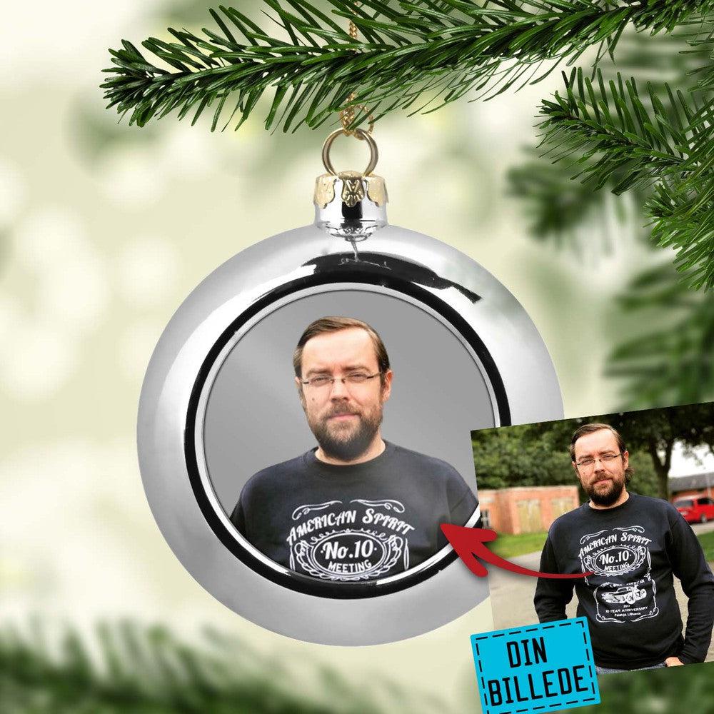 Personlig - Julekugle med dit billede, tekst-Julekugle-Hunde-Garage Culture Shop- garage - man cave - merchandise
