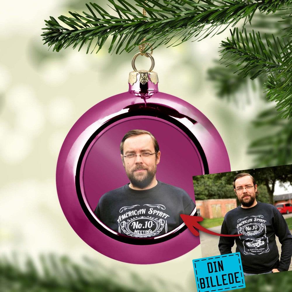 Personlig - Julekugle med dit billede, tekst-Julekugle-Hunde-Garage Culture Shop- garage - man cave - merchandise