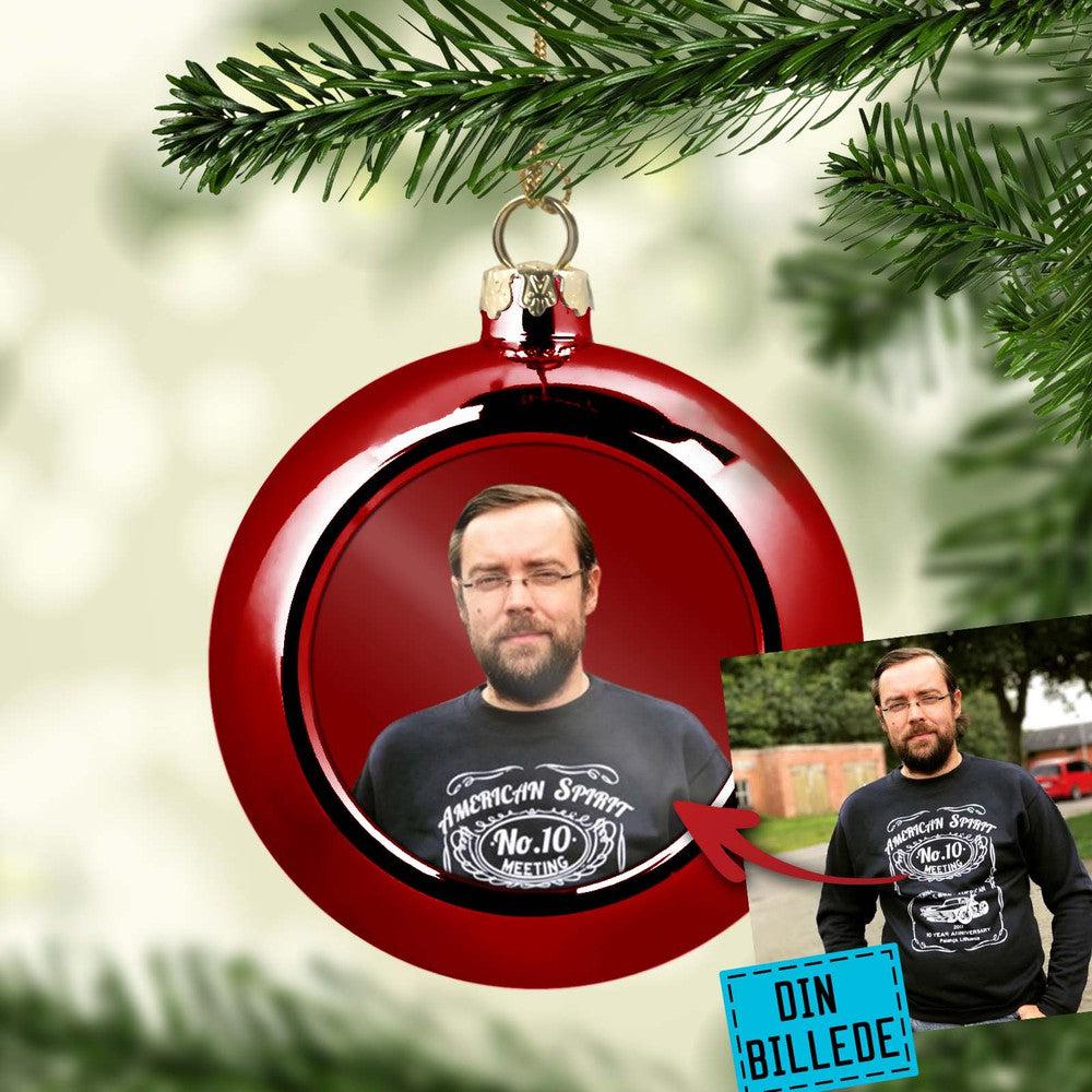 Personlig - Julekugle med dit billede, tekst-Julekugle-Hunde-Garage Culture Shop- garage - man cave - merchandise