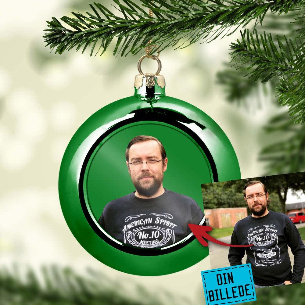 Personlig - Julekugle med dit billede, tekst-Julekugle-Hunde-Garage Culture Shop- garage - man cave - merchandise