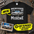 
Produktbillede af Personlig - My Car/MC Is My Medicine - Med Din Bil MC Billede T-Shirt