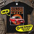 
Produktbillede af Personlig - Rigtige Kvinder Kører - Med Din Bil MC Billede T-Shirt