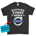 Personlig - Rigtige Kvinder Kører - Med Din Favorit BIL MC Logo T-Shirt-Beklædning-Garage Culture-Sort-S-Garage Culture Shop- garage - man cave - merchandise